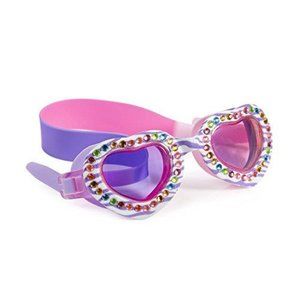 Girls Heart Swim Goggle with Rhinestones
